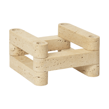 Newel module bougeoir - Travertine - Ferm Living