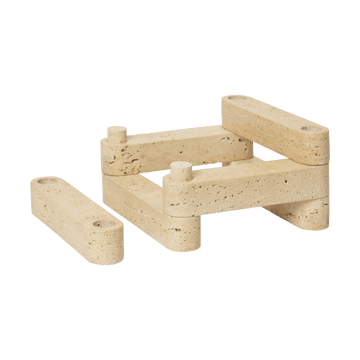 Newel module bougeoir - Travertine - Ferm Living