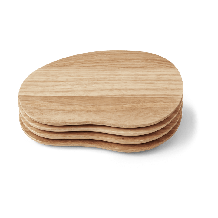 Plateau Cairn butter boards 4 pièces - Oak - ferm LIVING