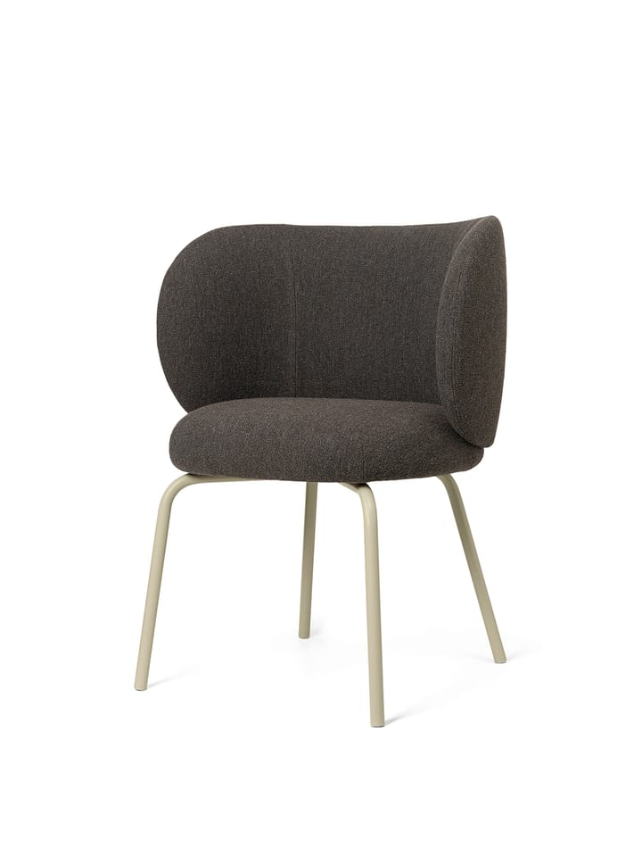 Rico dining chair hallingdal - Dark grey brown-cashmmere - ferm LIVING