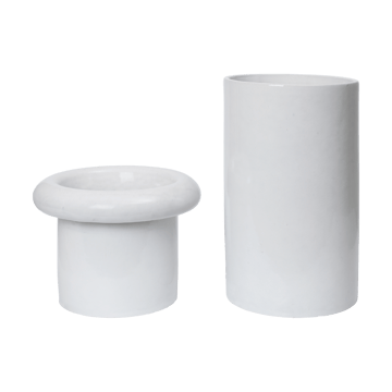 Rollo pot Ø31x46 cm - White - Ferm Living