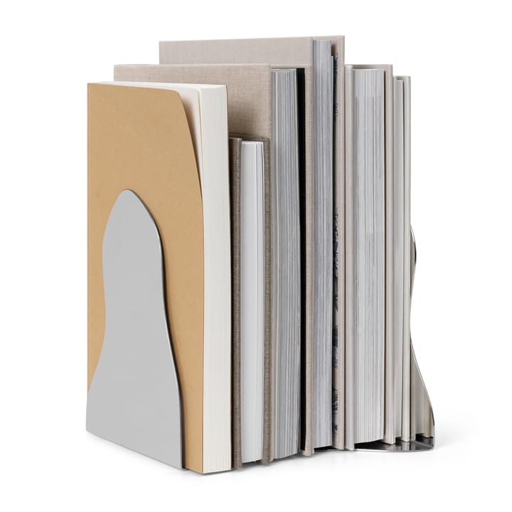 Serre-livres Pond lot de 2, Mirror polish ferm LIVING