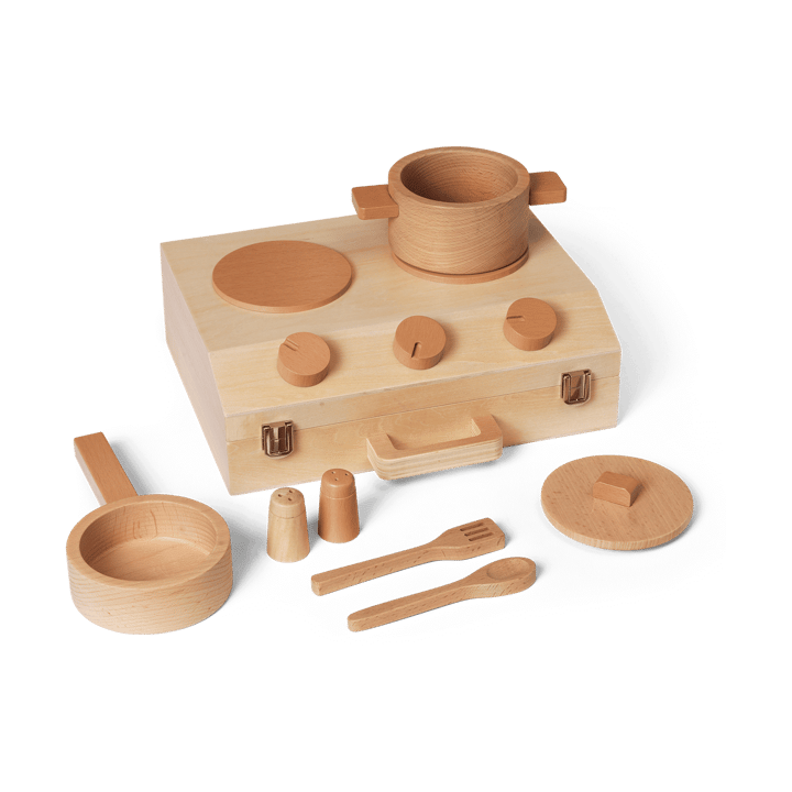 Set de cuisine Toro Suitcase Kitchen pour enfants - Natural - Ferm LIVING