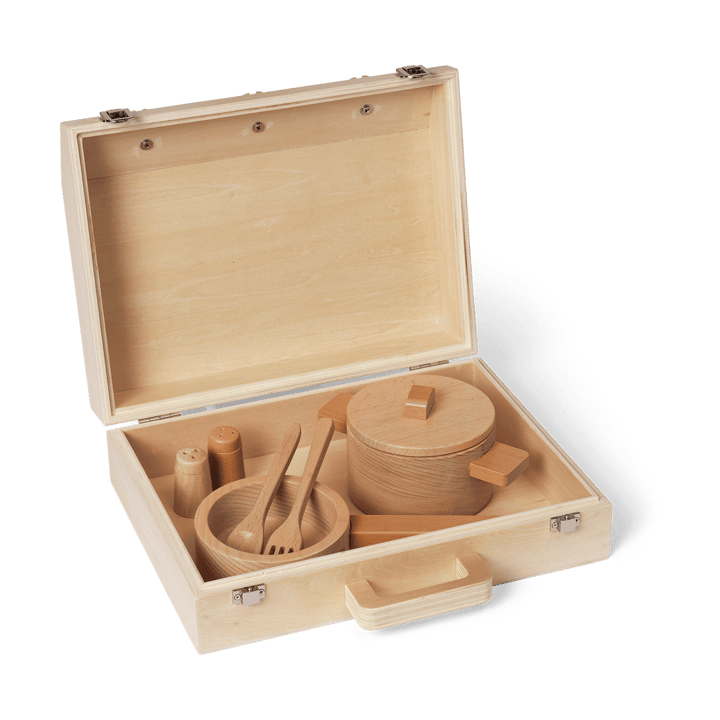 Set de cuisine Toro Suitcase Kitchen pour enfants - Natural - ferm LIVING