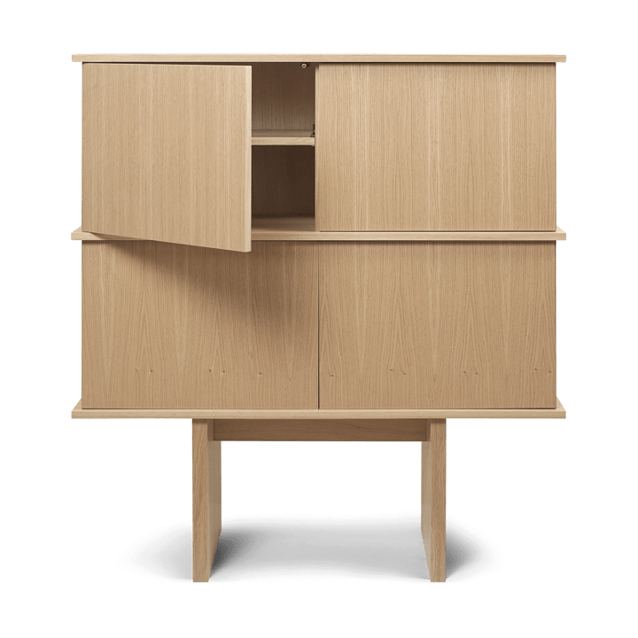 Stilt sideboard double 109x100 cm - Natural oak - ferm LIVING