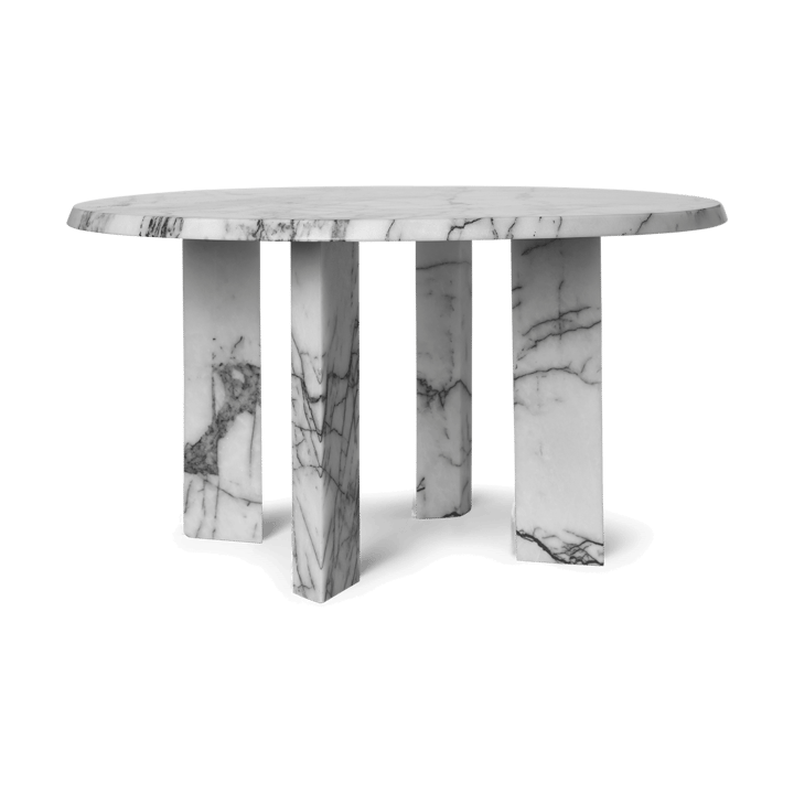 Table basse Taula Ø67x35 cm - White-charcoal - ferm LIVING