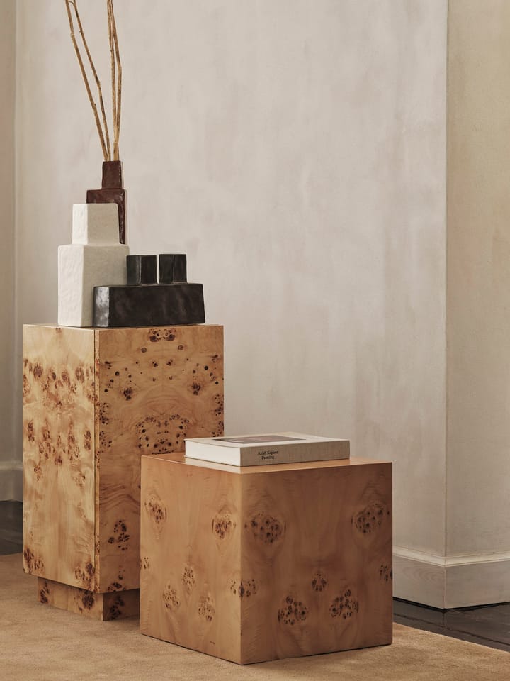 Table d'appoint Burl Cube 40x40 cm - Natural - ferm LIVING