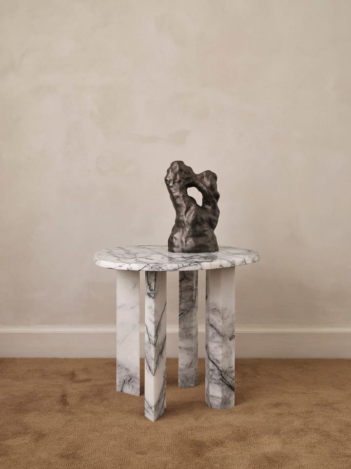 Table d'appoint Taula Ø54,4x45 cm, White-charcoal ferm LIVING