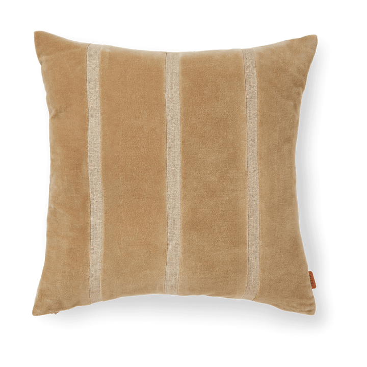 Taie Senti Stripe 50x50 cm - Dark sand-linen - Ferm LIVING