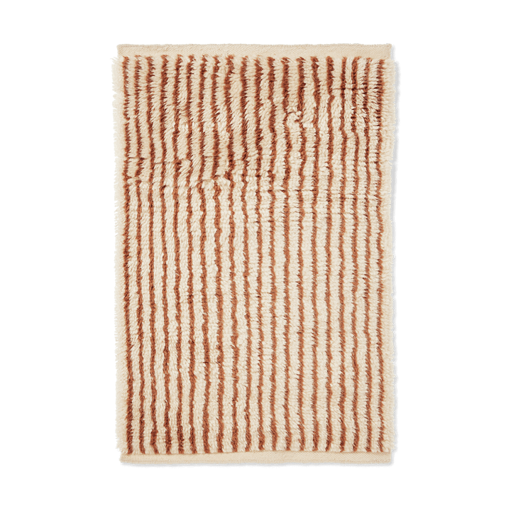 Tapis Kami - Off white-red brown, 80x120 cm - Ferm LIVING