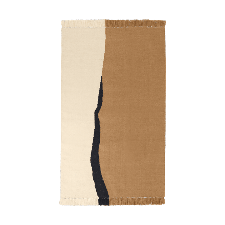 Tapis Soil Kelim - Dark sand-off white, 140x200 cm - ferm LIVING