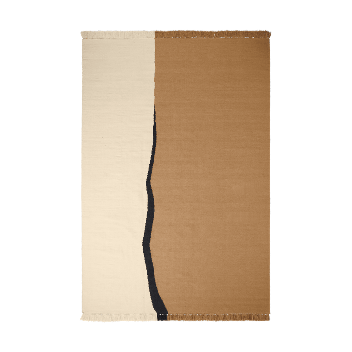 Tapis Soil Kelim - Dark sand-off white, 200x300 cm - Ferm LIVING