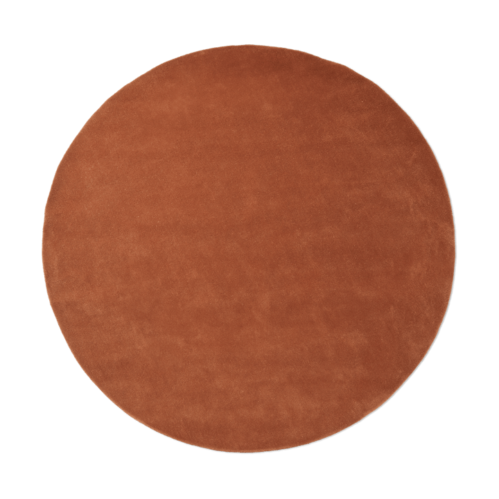 Tapis touffeté Stille rond - Red brown, Ø240 cm - Ferm LIVING