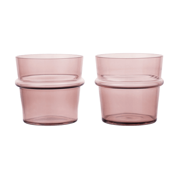 Verre à boire bas Boya 30 cl lot de 2 - Mauve - Ferm Living