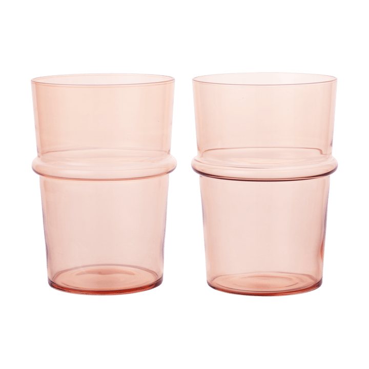 Verre à boire haut Boya 45 cl lot de 2 - Blush - Ferm Living