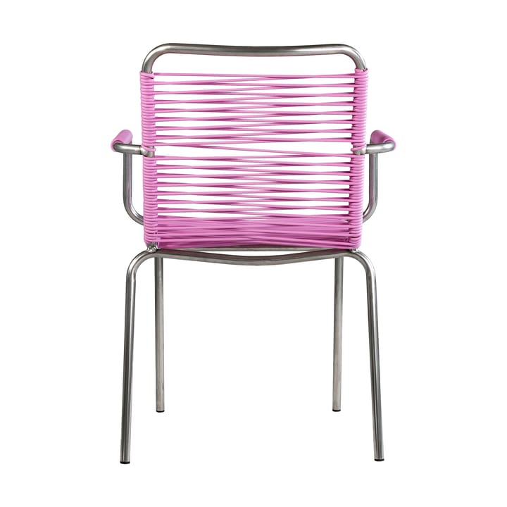 Chaise avec accoudoirs Mya Spaghetti, Pink Fiam