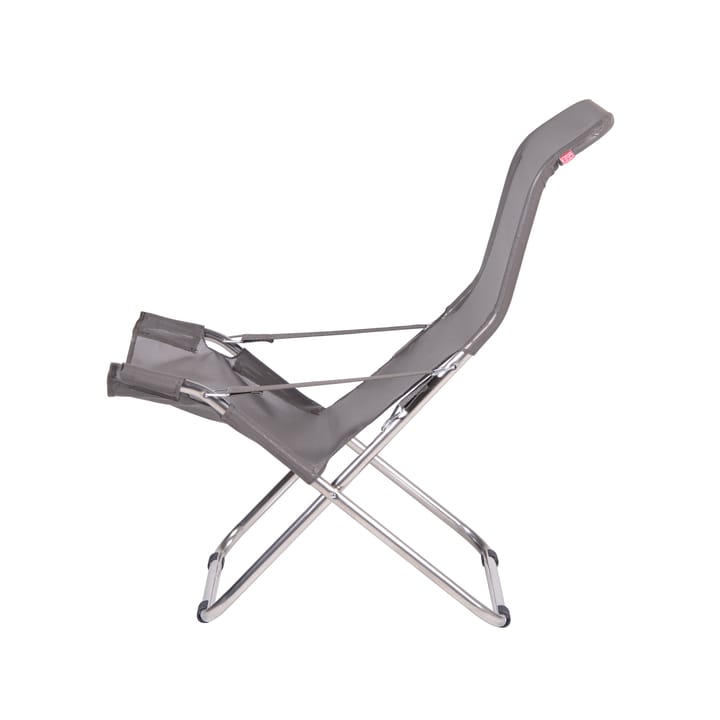 Chaise longue Fiesta, Tissu continente-support en aluminium Fiam