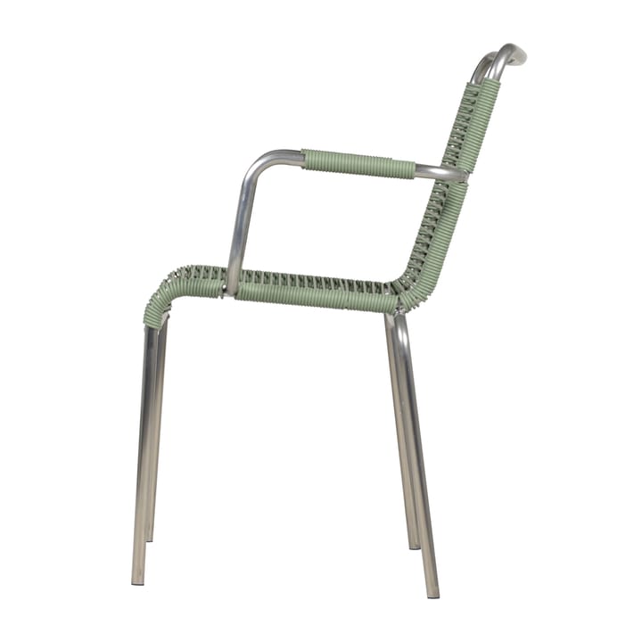 Fauteuil Mya aluminium, Sage green Fiam