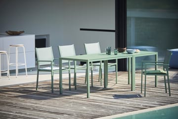 Table de salle à manger extensible Aria 140-200 cm - Sage green - Fiam