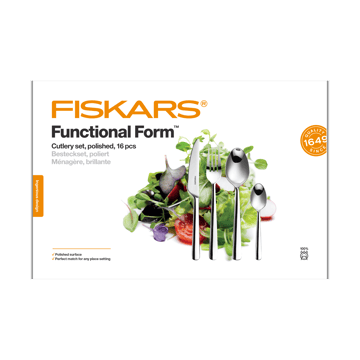 Couverts Functional Form finition brillante - 16 pièces - Fiskars