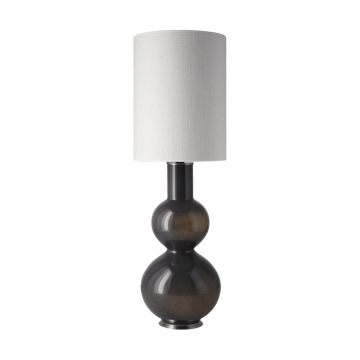 Lampe de table Augusta, base grise - Babel Beige L - Flavia Lamps