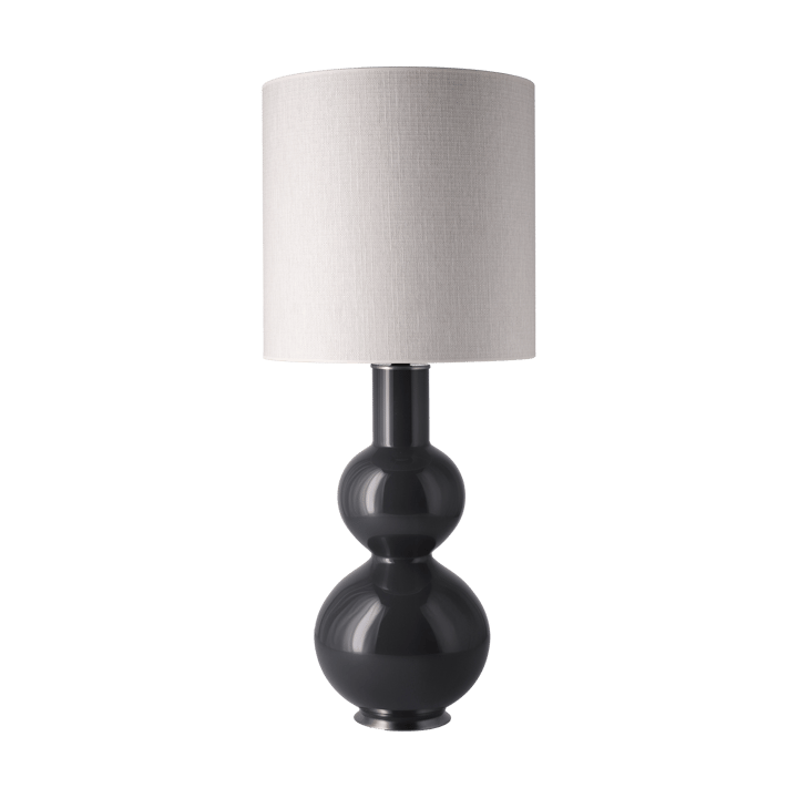 Lampe de table Augusta, base grise - Babel Beige M - Flavia Lamps