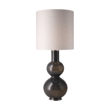 Lampe de table Augusta, base grise - Babel Beige M - Flavia Lamps