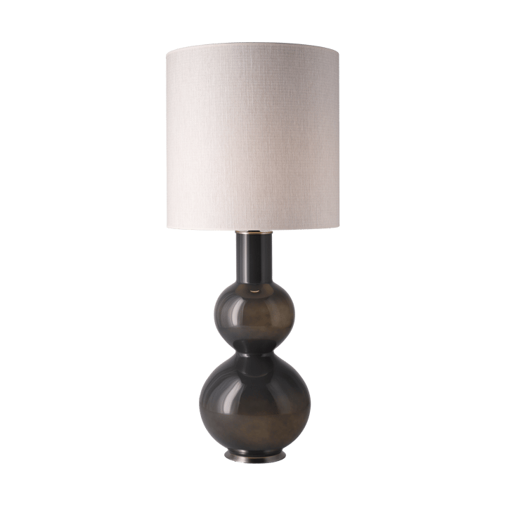 Lampe de table Augusta, base grise - Babel Beige M - Flavia Lamps