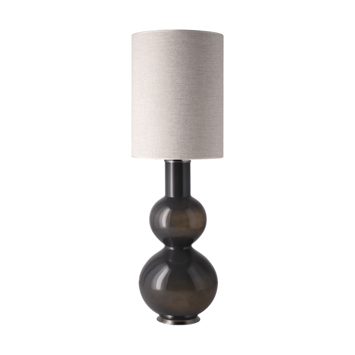 Lampe de table Augusta, base grise - London Beige L - Flavia Lamps