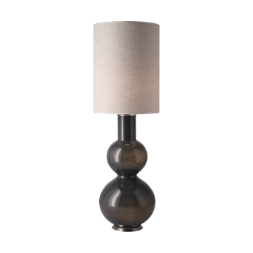 Lampe de table Augusta, base grise - London Beige L - Flavia Lamps