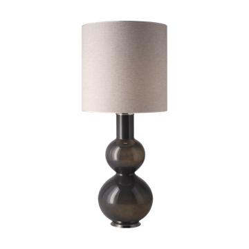 Lampe de table Augusta, base grise - London Beige M - Flavia Lamps