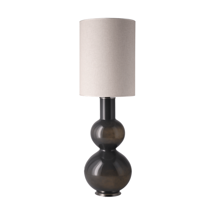 Lampe de table Augusta, base grise - Milano Tostado L - Flavia Lamps