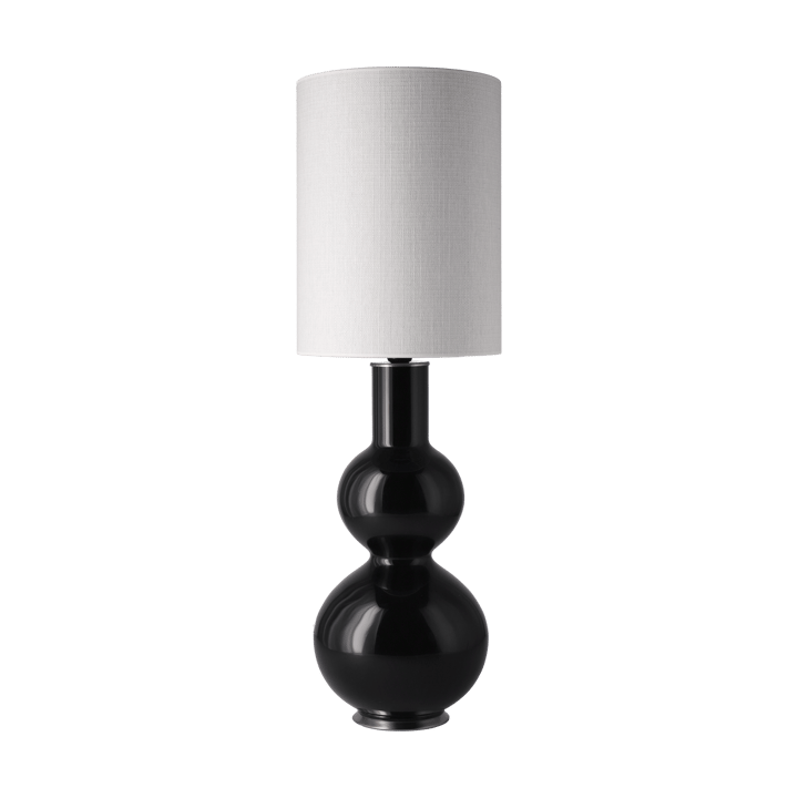 Lampe de table Augusta, base noire - Babel Beige L - Flavia Lamps