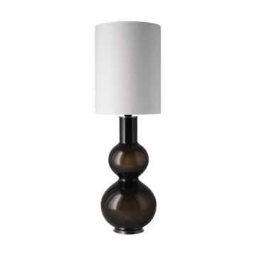 Lampe de table Augusta, base noire - Babel Beige L - Flavia Lamps