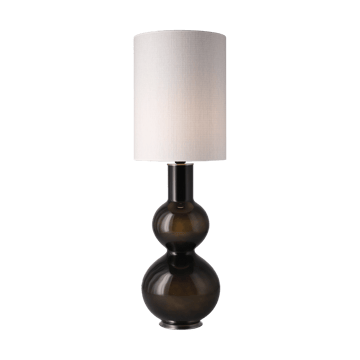 Lampe de table Augusta, base noire - Babel Beige L - Flavia Lamps