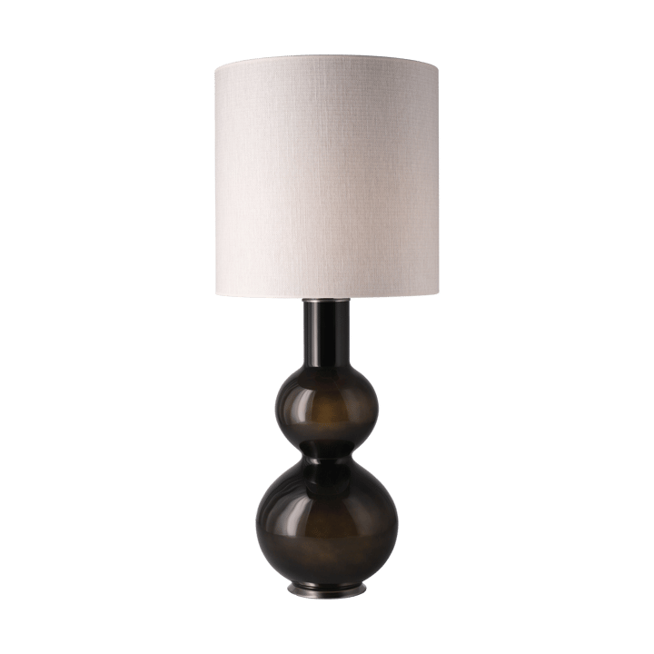 Lampe de table Augusta, base noire, Babel Beige M Flavia Lamps