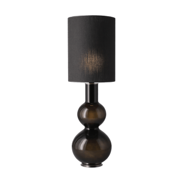 Lampe de table Augusta, base noire - Lino Negro L - Flavia Lamps