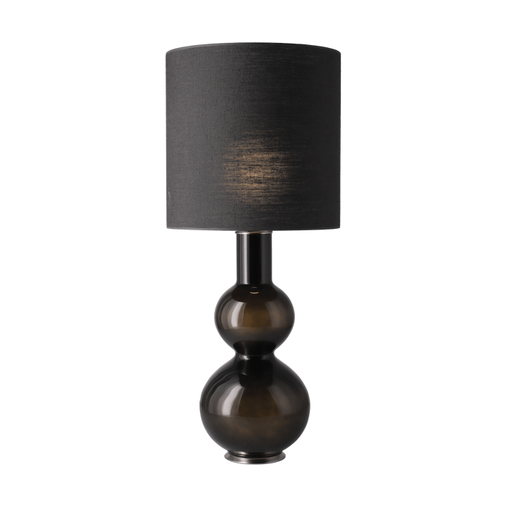 Lampe de table Augusta, base noire - Lino Negro M - Flavia Lamps