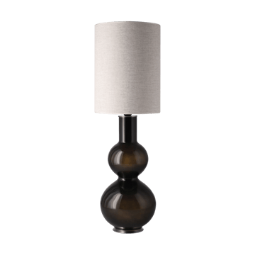 Lampe de table Augusta, base noire - London Beige L - Flavia Lamps