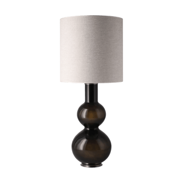 Lampe de table Augusta, base noire - London Beige M - Flavia Lamps