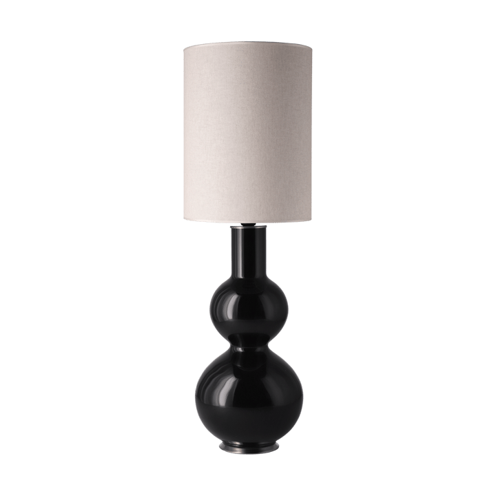 Lampe de table Augusta, base noire - Milano Tostado L - Flavia Lamps