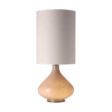 Lampe de table Flavia, base beige - Milano Tostado L - Flavia Lamps