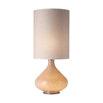 Lampe de table Flavia, base beige - Milano Tostado L - Flavia Lamps