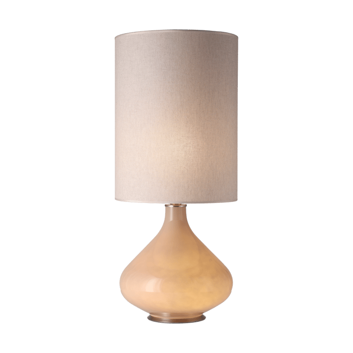 Lampe de table Flavia, base beige, Milano Tostado L Flavia Lamps