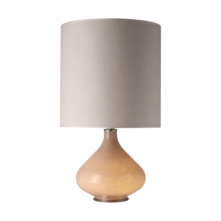 Lampe de table Flavia, base beige, Milano Tostado M Flavia Lamps