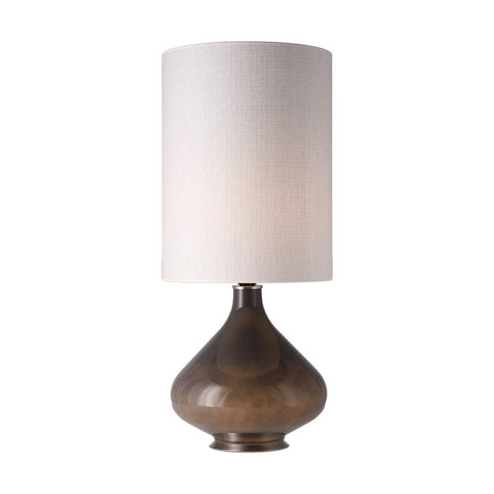 Lampe de table Flavia, base grise - Babel Beige L - Flavia Lamps