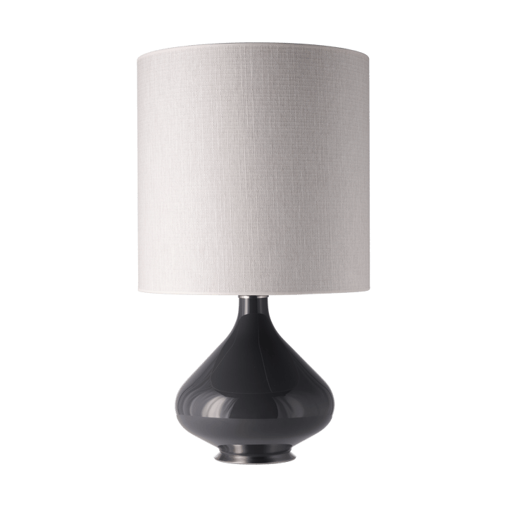 Lampe de table Flavia, base grise - Babel Beige M - Flavia Lamps