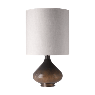 Lampe de table Flavia, base grise - Babel Beige M - Flavia Lamps