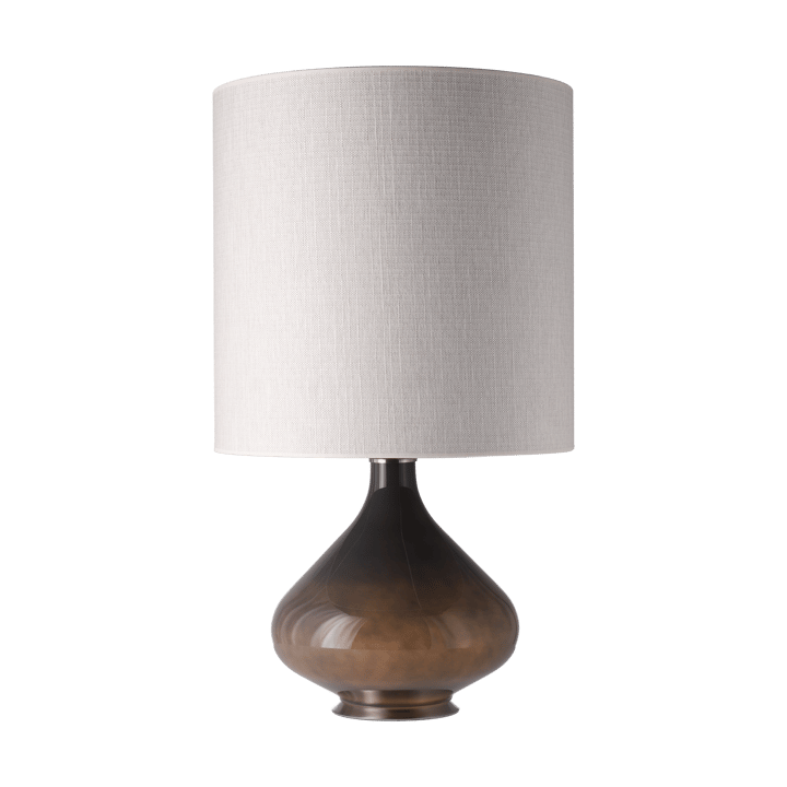 Lampe de table Flavia, base grise, Babel Beige M Flavia Lamps