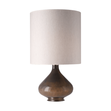 Lampe de table Flavia, base grise - Babel Beige M - Flavia Lamps